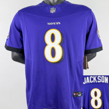 JACKSON #8 Men's Baltimore Ravens NFL Jersey 乌鸦