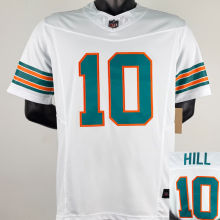 HILL #10 Men's Miami Dolphins NFL Jersey 海豚