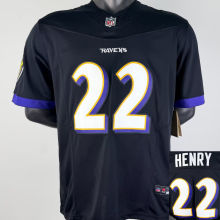 HENRY #22 Men's Baltimore Ravens NFL Jersey 乌鸦