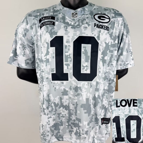 LOVE #10 Men's Green Bay Packers NFL Jersey 包装工