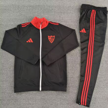 2025/26 Sevilla FC Black Jacket Tracksuit