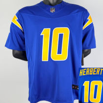 HERBERT #10 Men's Los Angeles Chargers NFL Jersey 闪电