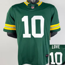LOVE #10 Men's Green Bay Packers NFL Jersey 包装工