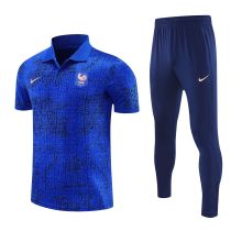 2026/27 France Blue POLO Training Tracksuit