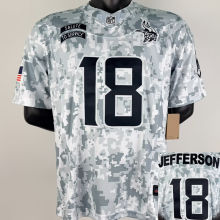JEFFERSON #18 Men's Minnesota Vikings NFL Jersey 小马