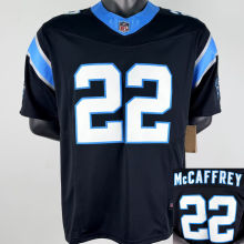 McCAFFREY #22 Men's Carolina Panthers NFL Jersey 黑豹