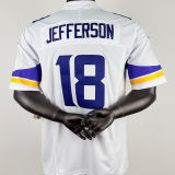 JEFFERSON #18 Men's Minnesota Vikings NFL Jersey 小马
