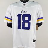 JEFFERSON #18 Men's Minnesota Vikings NFL Jersey 小马
