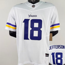 JEFFERSON #18 Men's Minnesota Vikings NFL Jersey 小马