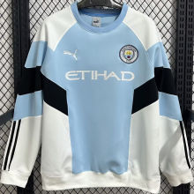 2026 Man City Home Blue And WhiteTraining Sweater