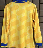 1994 Colombia Home Yellow Retro Long Sleeve Soccer Jersey
