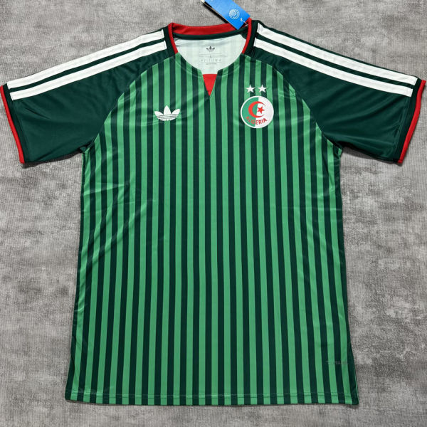 2026/27 Algeria Away Green Fans Soccer Jersey （Have 2 Star 有 2 星）