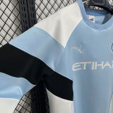 2026 Man City Home Blue And WhiteTraining Sweater