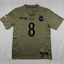 JACKSON #8 Men's Baltimore Ravens NFL Jersey 乌鸦