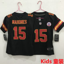 MAHOMES #15 Kansas City Chiefs Kids NFL Jersey 酋长