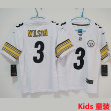 WILSON #3 Pittsburgh Steelers Kids NFL Jersey 钢人