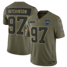 HUTCHINSON #97 Men's Detroit Lions NFL Jersey 雄狮