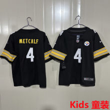 METCALF #4 Pittsburgh Steelers Kids NFL Jersey 钢人