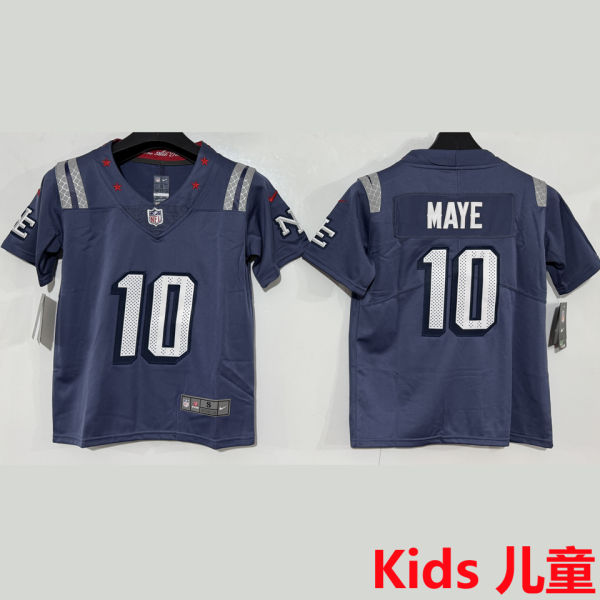 MAYE #10 New England Patriots Kids NFL Jersey 爱国者