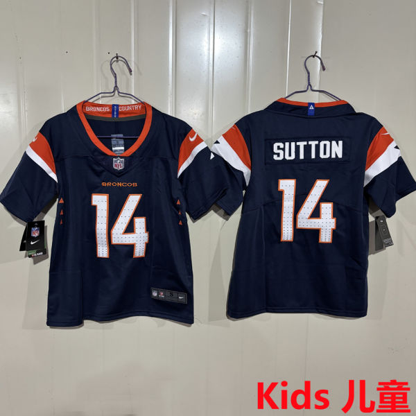 SUTTON #14 Denver Broncos Kids NFL Jersey 野马