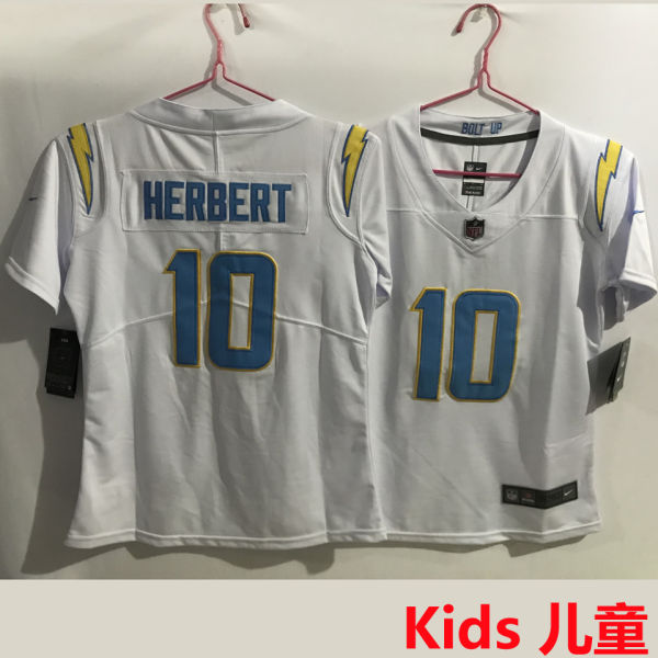 HERBERT #10 Los Angeles Chargers Kids NFL Jersey 闪电