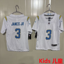 JAMES JR #3 Los Angeles Chargers Kids NFL Jersey 闪电
