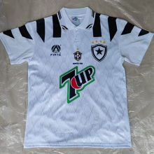 1996 Botafogo Away White Retro Soccer Jersey
