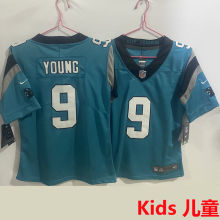 YOUNG #9 Carolina Panthers Kids NFL Jersey 黑豹