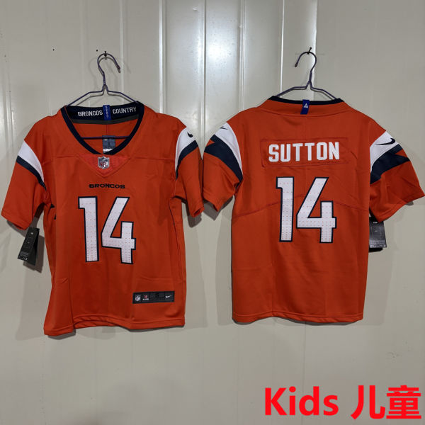 SUTTON #14 Denver Broncos Kids NFL Jersey 野马