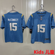 McCONKEY #15 Los Angeles Chargers Kids NFL Jersey 闪电
