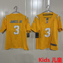 JAMES JR #3 Los Angeles Chargers Kids NFL Jersey 闪电
