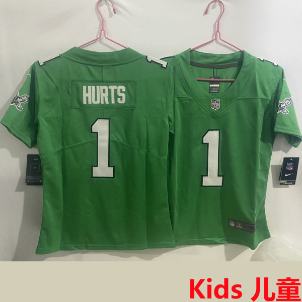 HURTS #1 Philadelphia Eagles Kids NFL Jersey 老鹰