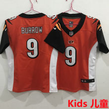 BURROW #9 Cincinnati Bengals Kids NFL Jersey 猛虎