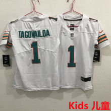 TAGOVAILOA #1 Miami Dolphins Kids NFL Jersey 海豚