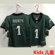 HURTS #1 Philadelphia Eagles Kids NFL Jersey 老鹰