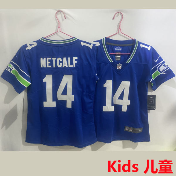 METCALF #14 Seattle Seahawks Kids NFL Jersey 海鹰
