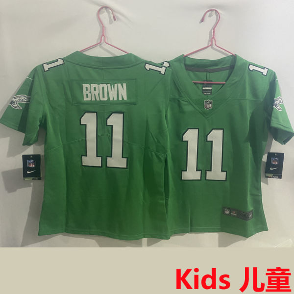 BROWN #11 Philadelphia Eagles Kids NFL Jersey 老鹰