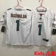 TAGOVAILOA #1 Miami Dolphins Kids NFL Jersey 海豚