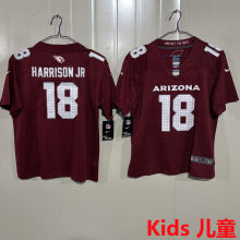 HARRISON JR #18 Arizona Cardinals Kids NFL Jersey 红雀