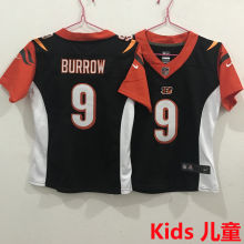 BURROW #9 Cincinnati Bengals Kids NFL Jersey 猛虎