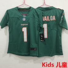 TAGOVAILOA #1 Miami Dolphins Kids NFL Jersey 海豚
