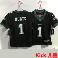 HURTS #1 Philadelphia Eagles Kids NFL Jersey 老鹰