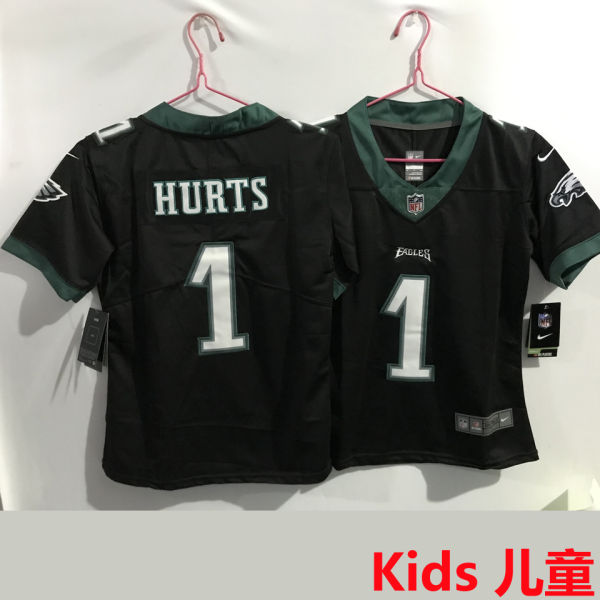 HURTS #1 Philadelphia Eagles Kids NFL Jersey 老鹰