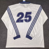 2025/26 AD x oasis #25 White Retro Style Fans Long Seelve Soccer Jersey (Have No.25 带号码）