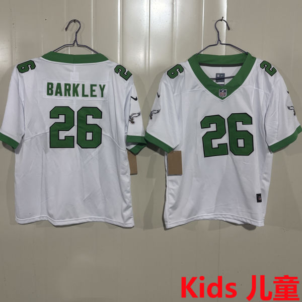BARKLEY #26 Philadelphia Eagles Kids NFL Jersey 老鹰