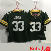 JONES #33 Green Bay Packers Kids NFL Jersey 包装工