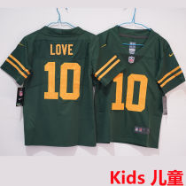LOVE #10 Green Bay Packers Kids NFL Jersey 包装工