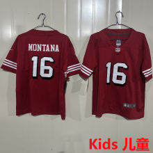 MONTANA #16 San Francisco 49ers Kids NFL Jersey 49人