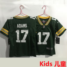 ADAMS #17 Green Bay Packers Kids NFL Jersey 包装工