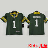 PARSONS #1 Green Bay Packers Kids NFL Jersey 包装工